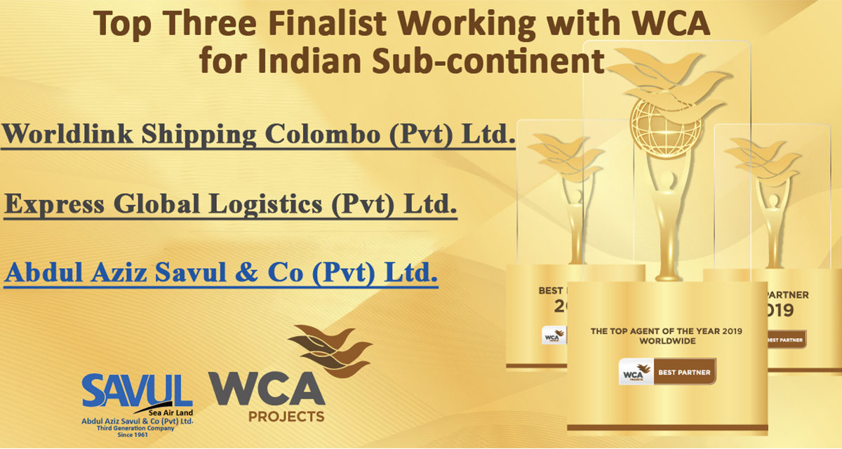 Finalist Working with WCA for Indian Sub-Continent