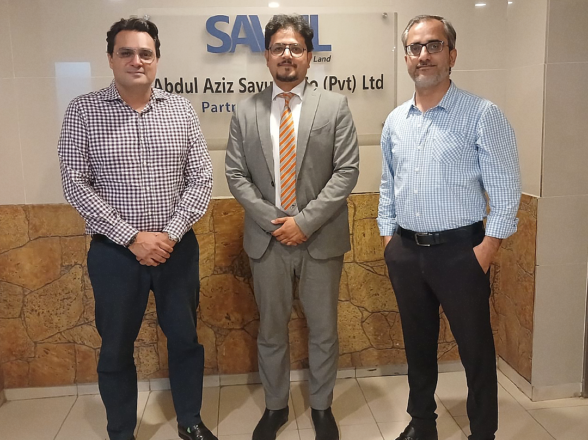 Mr.Farrukh Hassan Senior Manager from NLC visited at Savul head office.