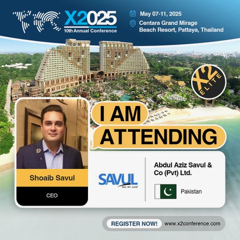 Shoaib Savul to Represent SAVUL at X2 Group’s 10th Annual Conference in Thailand